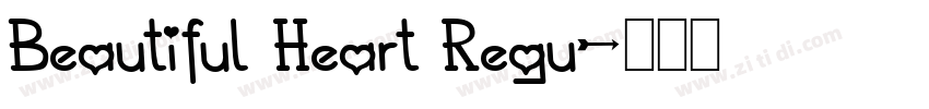 Beautiful Heart Regu字体转换